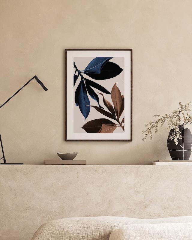 تابلو Blue Magnolia No1 در دکوراسیون مدرن