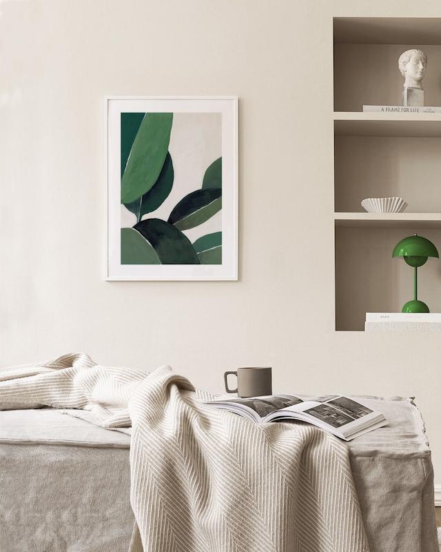 تابلو Gouache Leaves