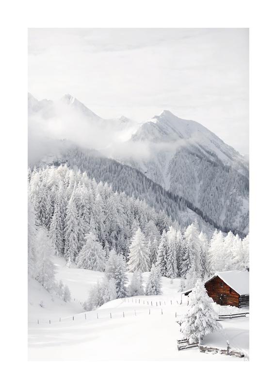 تابلو Snowy Landscape در دکوراسیون مدرن