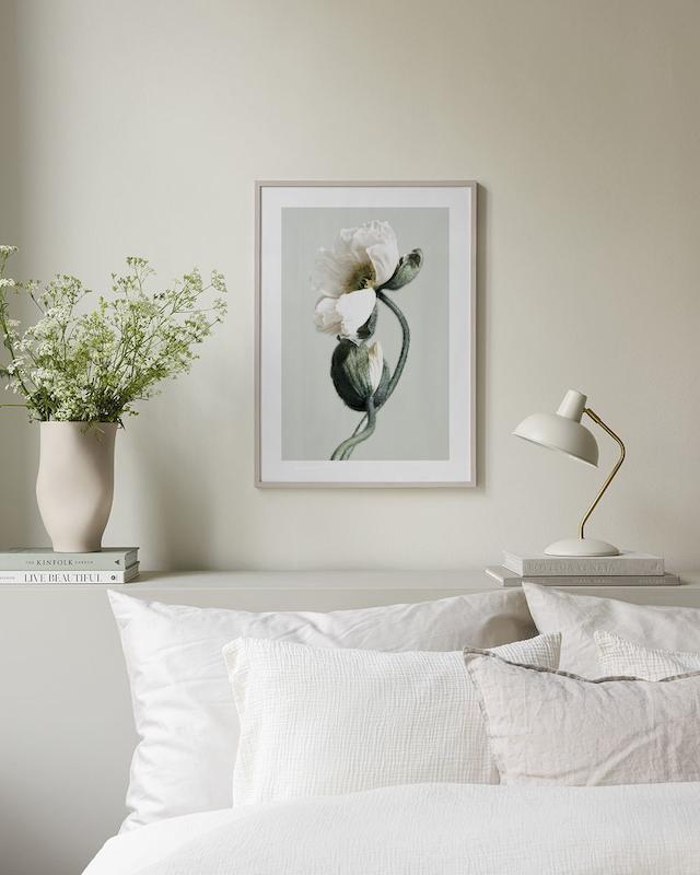 تابلو Blooming White Poppies