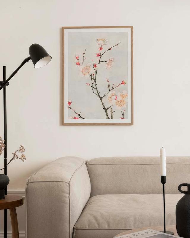 تابلو Megata Morikaga - Plum Branches with Blossoms