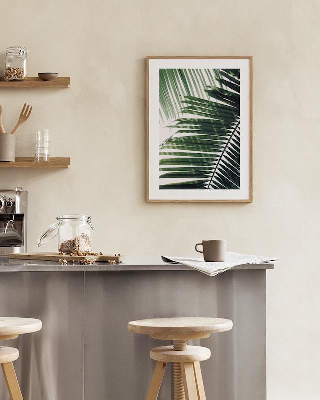 تابلو Sunray Palm در دکوراسیون مدرن
