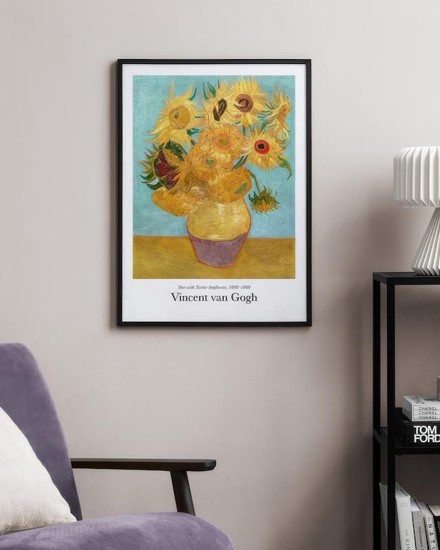 تابلو Van Gogh - Vase with Twelve Sunflowers