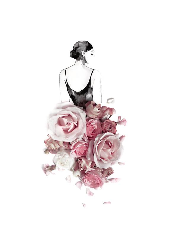 تابلو Rose Skirt در دکوراسیون مدرن