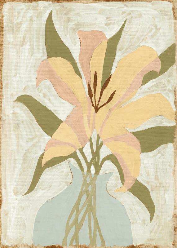 تابلو Lily in Vase در دکوراسیون مدرن