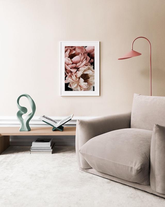 تابلو Coral Sunset Peony