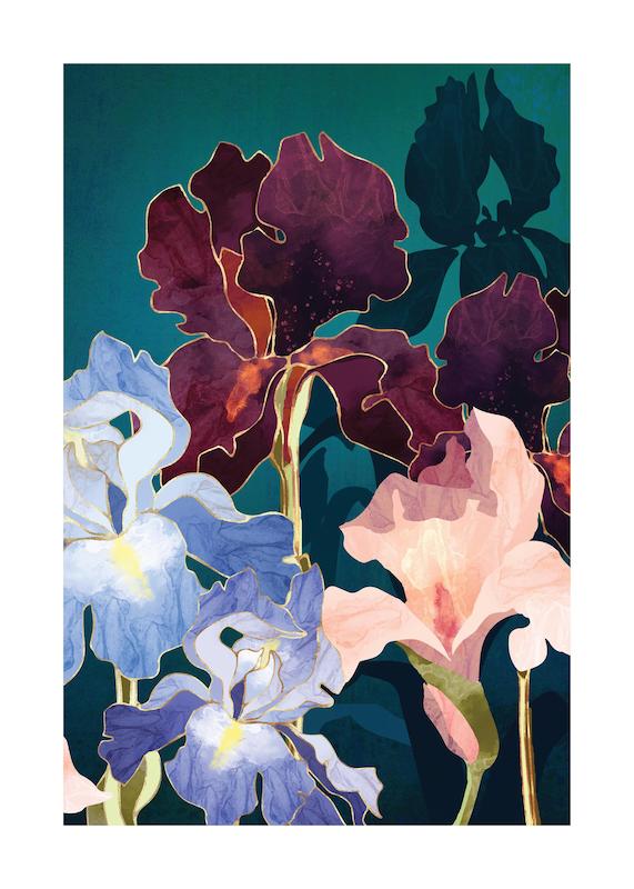 تابلو SpaceFrog Designs - Iris Abstract در دکوراسیون مدرن