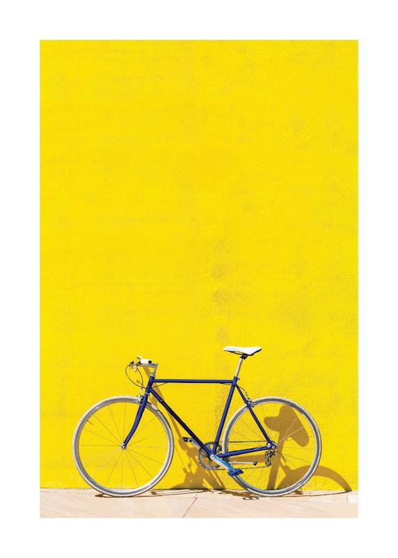 تابلو Yellow Bike در دکوراسیون مدرن