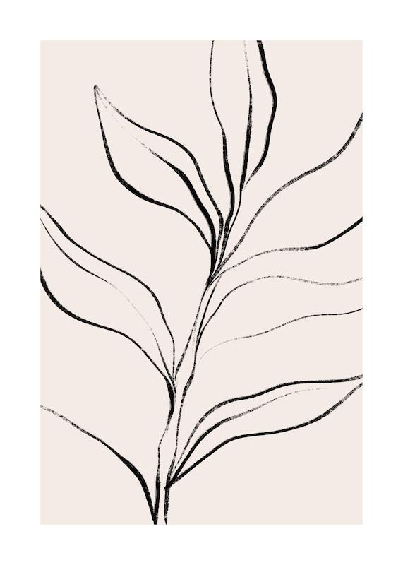 تابلو Botanical Lines در دکوراسیون مدرن
