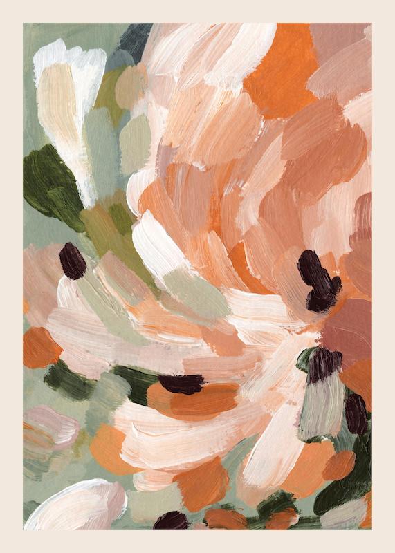 تابلو Soft Rustic Florals No1 در دکوراسیون مدرن