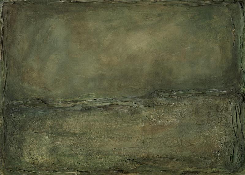 تابلو Forest Green Abstract No2 در دکوراسیون مدرن