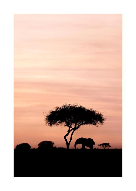 تابلو Dazzling Sunset در دکوراسیون مدرن