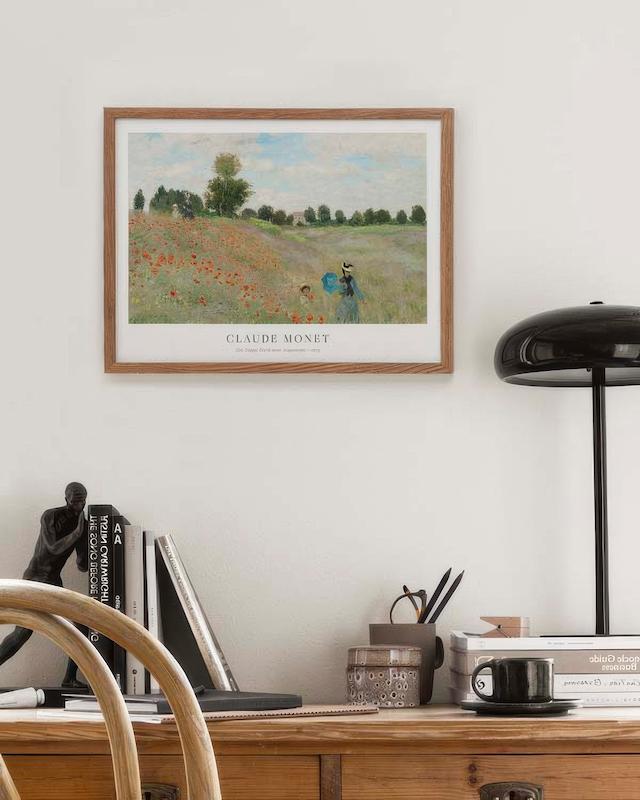 تابلو Monet - The Poppy Field near Argenteuil