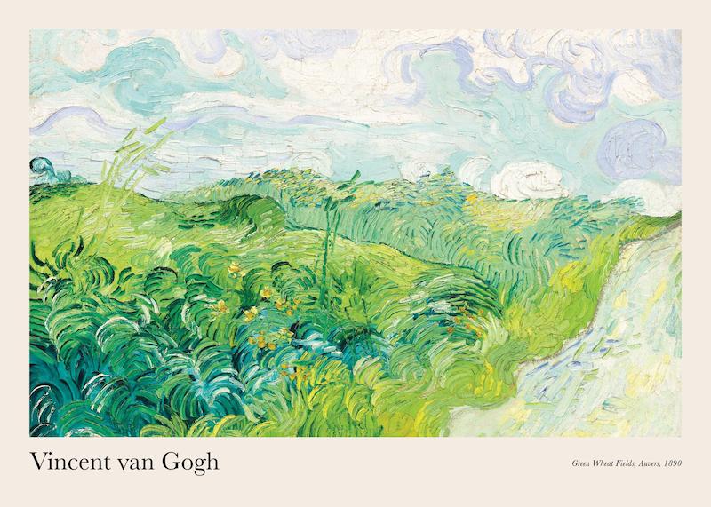تابلو Van Gogh - Green Wheat Fields, Auvers در دکوراسیون مدرن