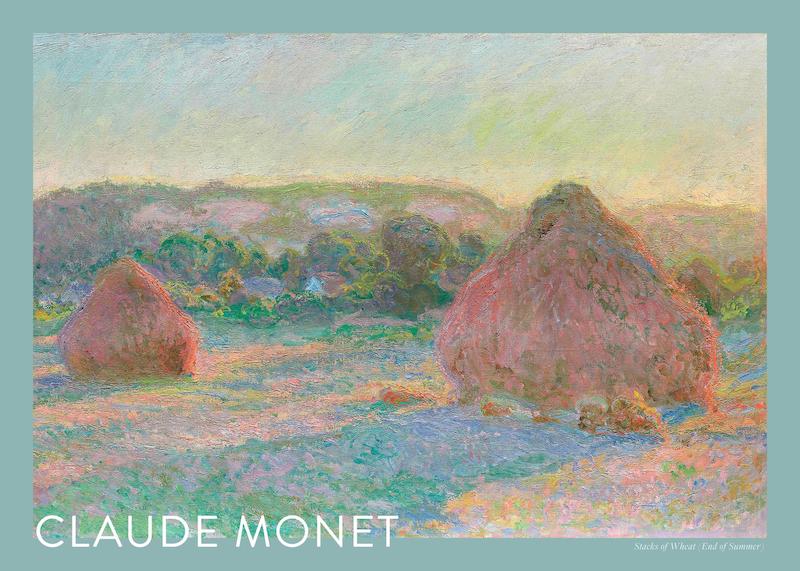 تابلو Monet - Stacks of Wheat (End of Summer) در دکوراسیون مدرن