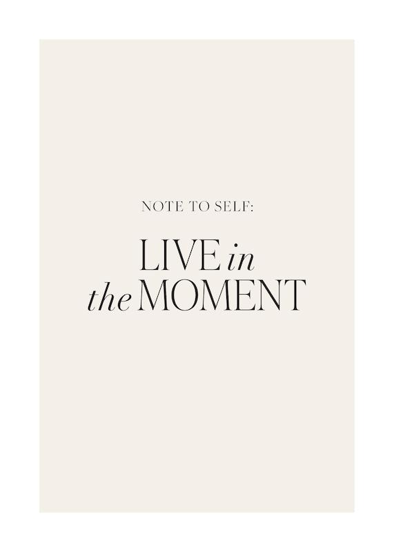 تابلو Live in the Moment