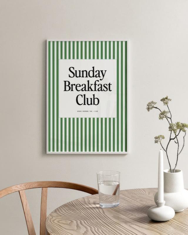 تابلو Sunday Breakfast Club