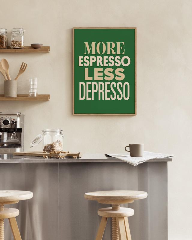 تابلو More Espresso Green در دکوراسیون مدرن