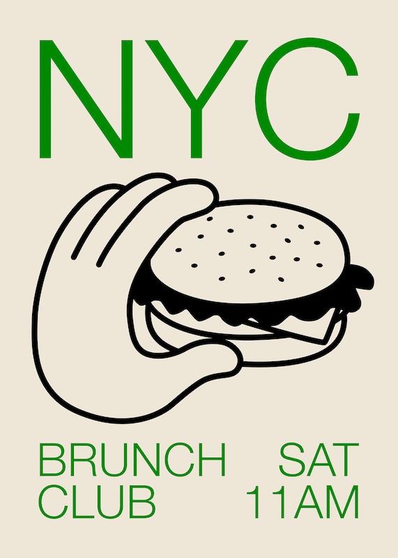 تابلو NYC Brunch Club No1