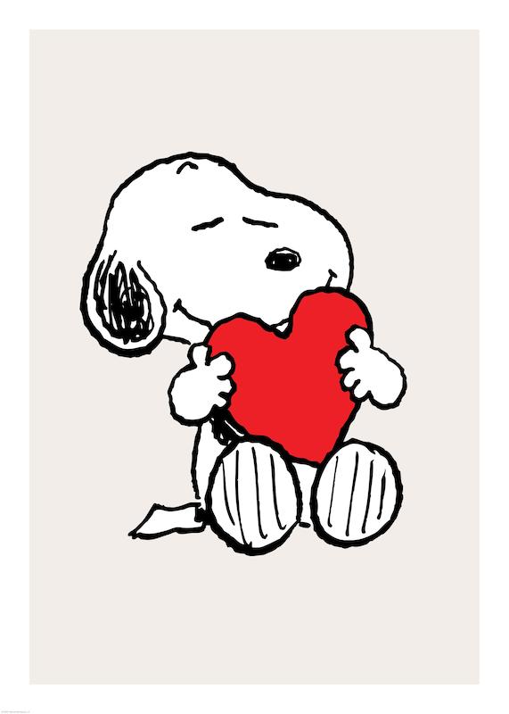 تابلو Snoopy Love در دکوراسیون مدرن
