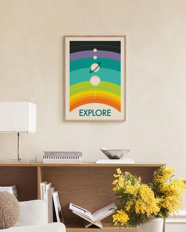 تابلو Jazzberry Blue - Rainbow Solar System