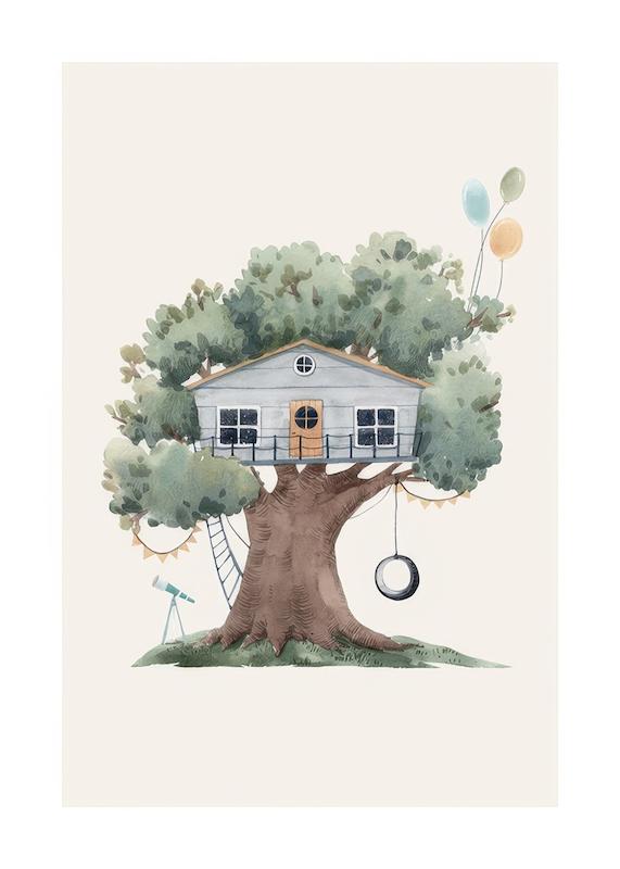 تابلو Tree House No2