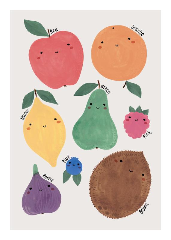 تابلو Colorful Fruits در دکوراسیون مدرن