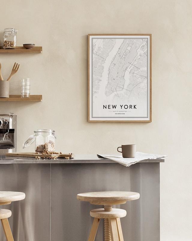 تابلو New York Map