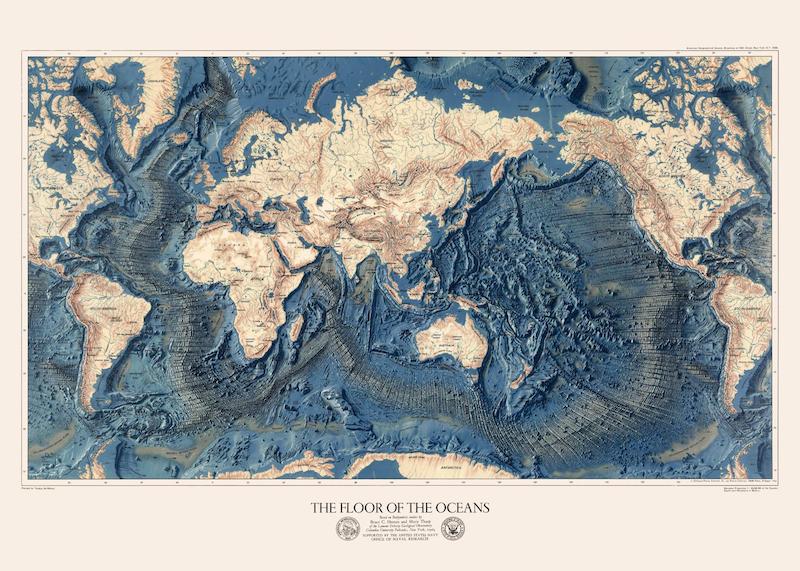 تابلو The Floor of the Oceans در دکوراسیون مدرن
