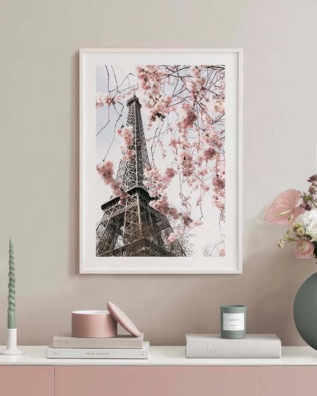 تابلو Blooming Paris در دکوراسیون مدرن