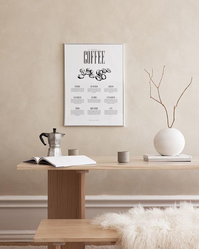تابلو Coffee Type در دکوراسیون مدرن