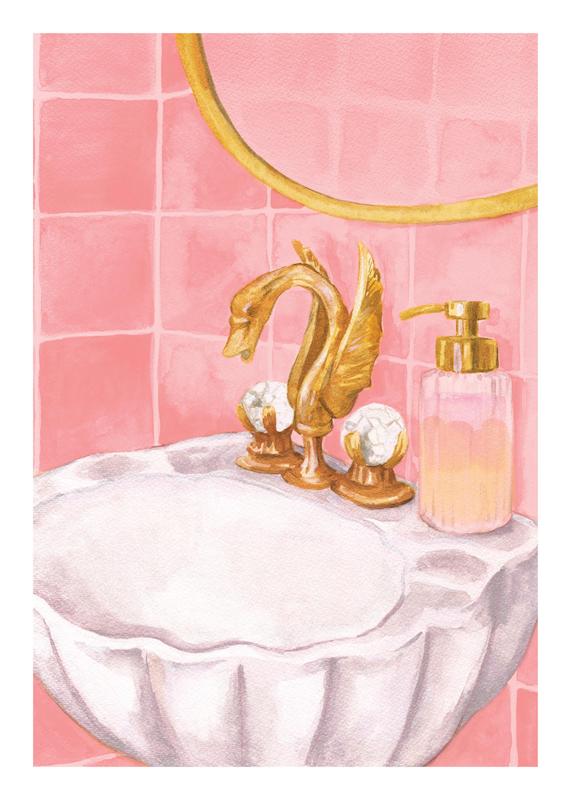 تابلو Pretty Sink در دکوراسیون مدرن