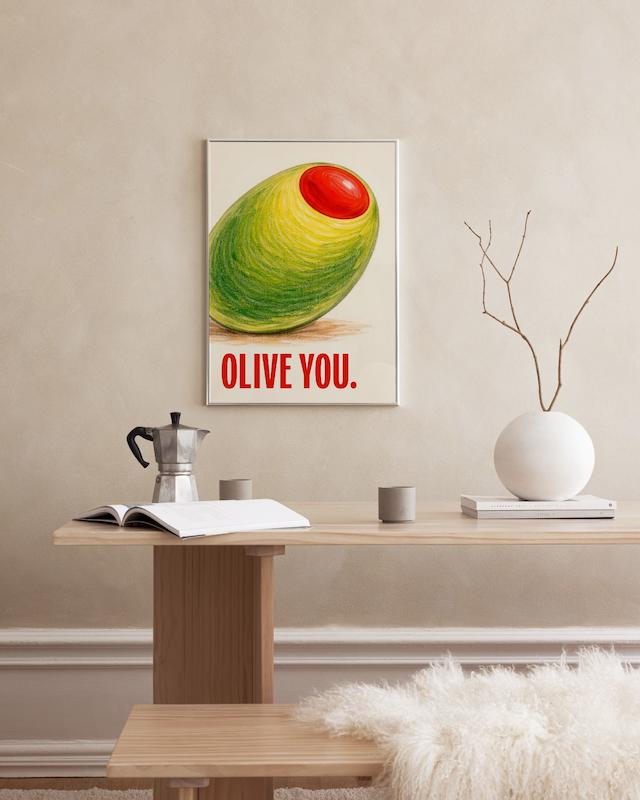 تابلو Olive You