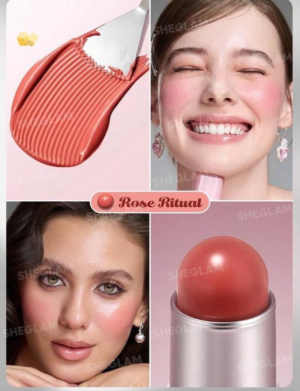 رژگونه کره‌ای استیکی شیگلم رنگ Rose Ritual