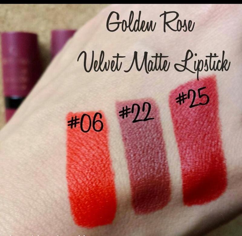 رژلب جامد ولوت مات گلدن رز شماره 022 🤎
