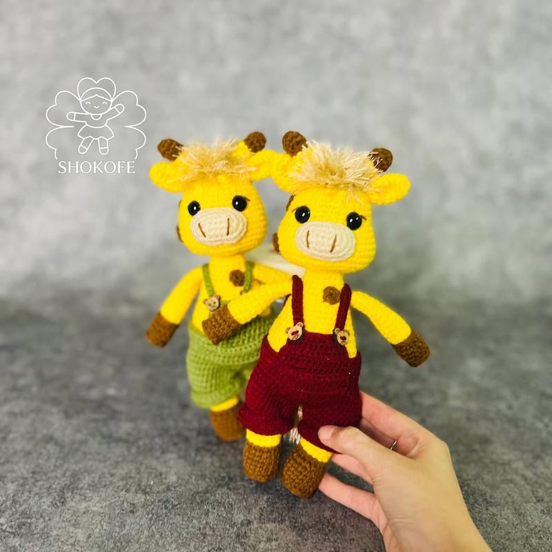 عروسک بافت زرافه کد۴۹