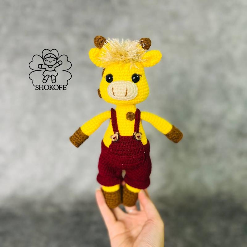 عروسک بافت زرافه کد۴۹
