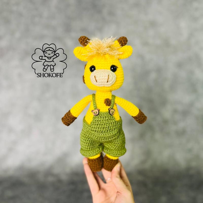 عروسک بافت زرافه کد۴۹