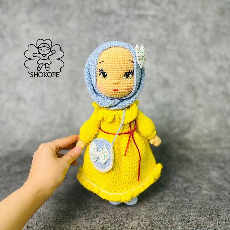 عروسک بافت محجبه کد۷۳