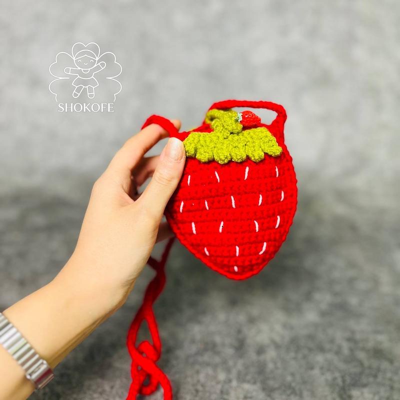 کیف بافت توت فرنگی کد۱۱۲