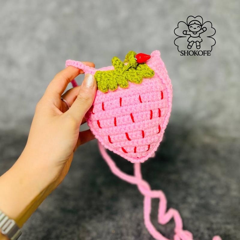 کیف بافت توت فرنگی کد۱۱۲