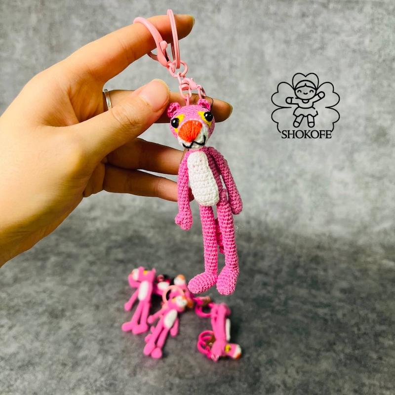 جاکلیدی پلنگ صورتی کد۷۴