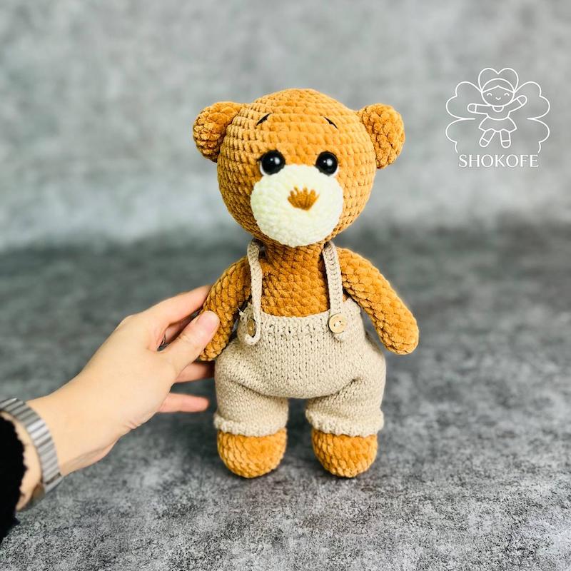 عروسک خرس بافت کد۱۲۹