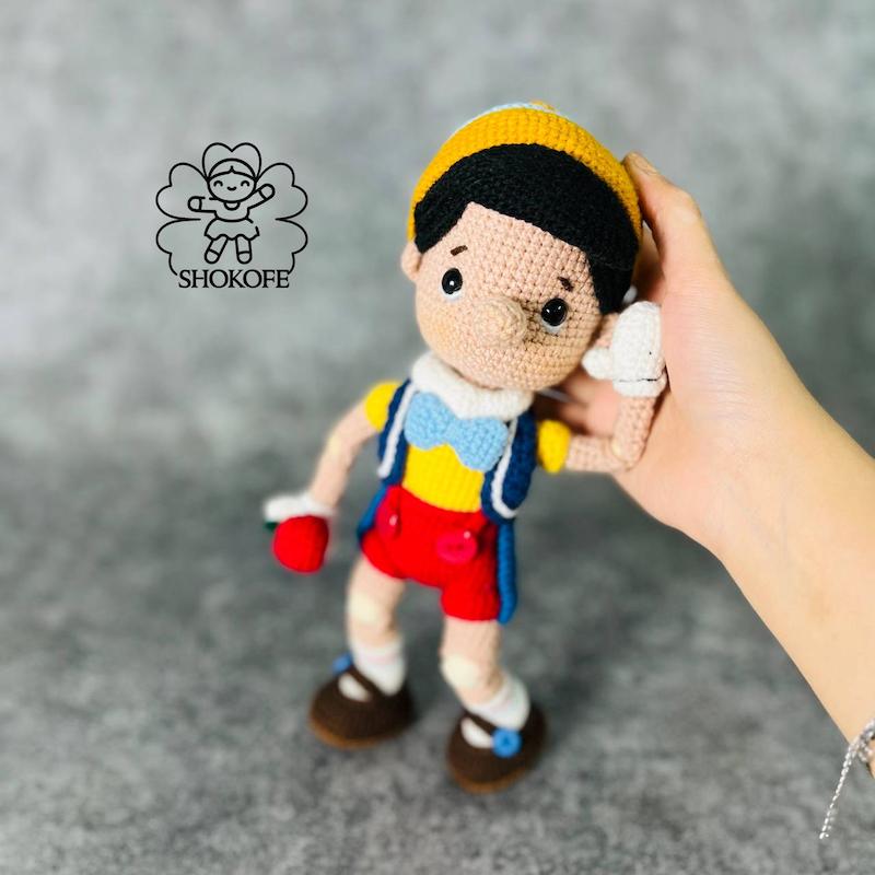 عروسک بافت پینوکیو کد۱۱۸