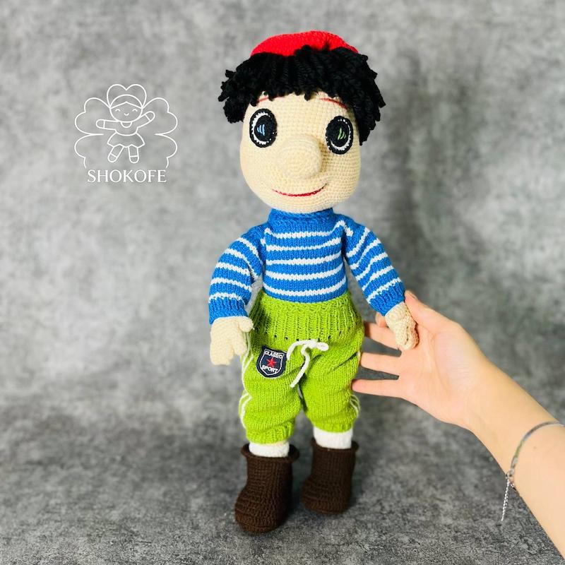 عروسک بافت کلاه قرمزی کد۱۱۸