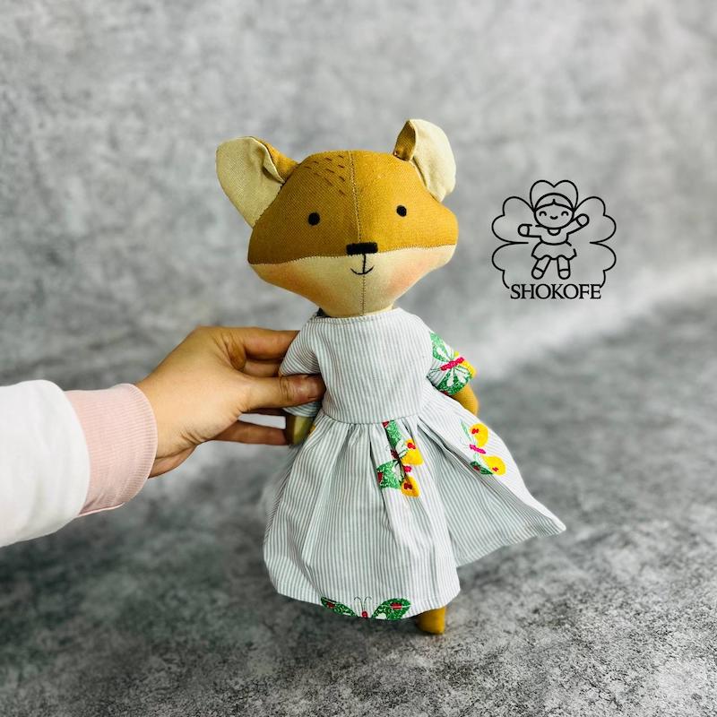 عروسک روباه سیسمونی دختر کد۱۳۲