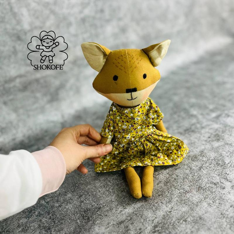 عروسک روباه سیسمونی دختر کد۱۳۲