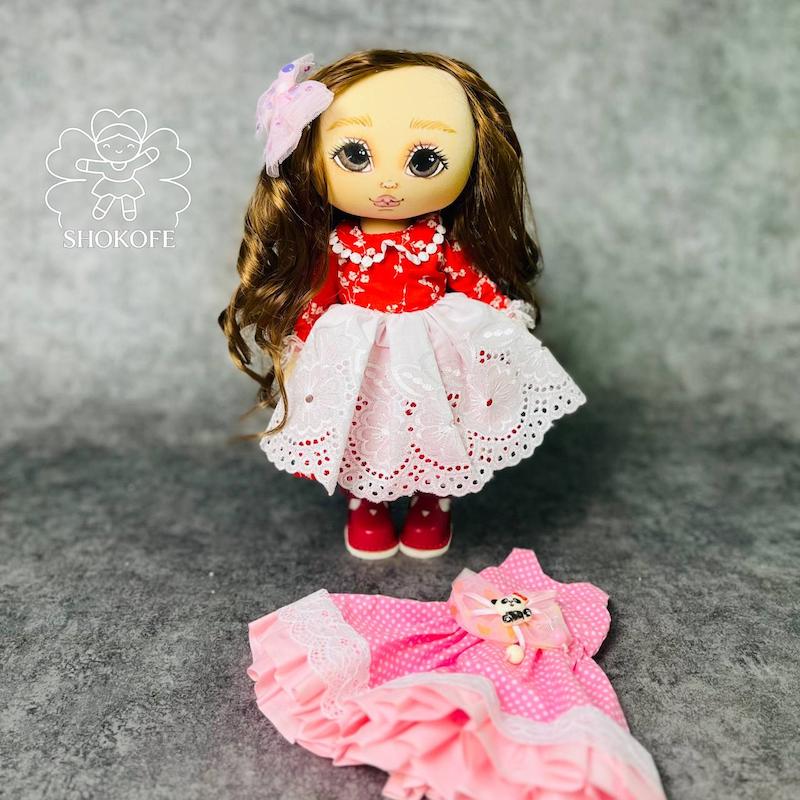 عروسک چهره دار بالباس اضافه کد۵۷