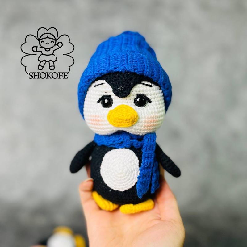 عروسک پنگوئن بافت کد۱۰۰