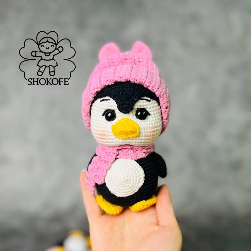 عروسک پنگوئن بافت کد۱۰۰